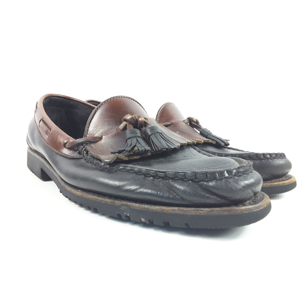 Allen Edmonds Men's Nantucket Brown Leather‎ Tassel Kiltie Boat Shoes Size 11 B